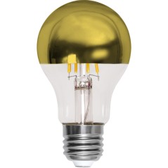 Dimbar LED-lampa sockel E27 A60 top coated gold (50 W)
