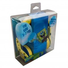 Svampbob Fyrkant hörlurar för barn med 3.5 mm anslutning