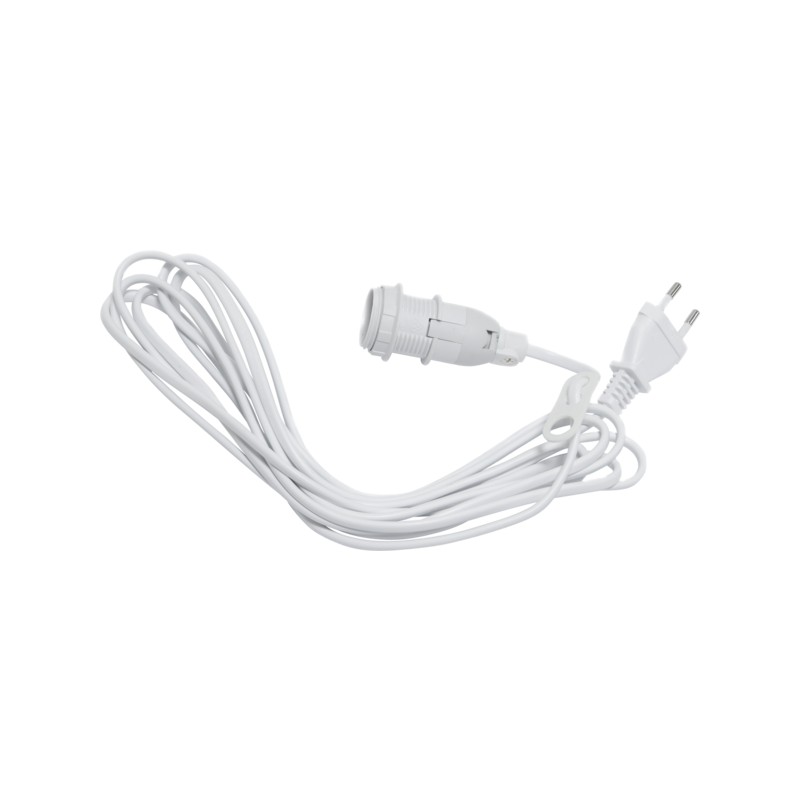 Julsaker och julpynt - Lamphållare sockel E14 med 3.5 meters sladd till adventsstjärna