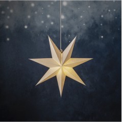 Julsaker och julpynt - Adventsstjärna / julstjärna i papper 45 cm