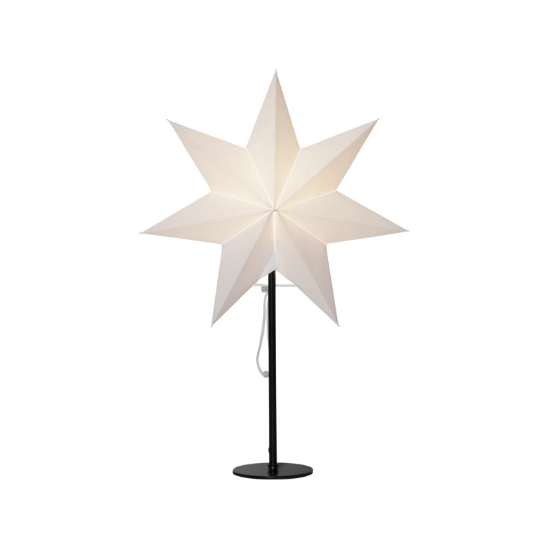 Julsaker och julpynt - Adventsstjärna / julstjärna på fot med 50 cm höjd och E14-sockel