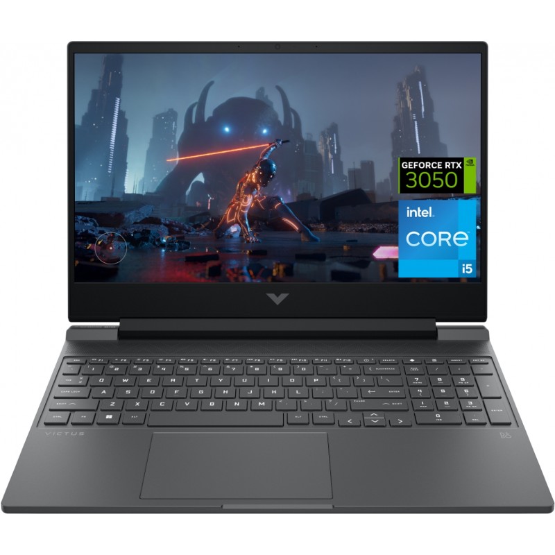 Laptop with 14 and 15.6 inch screen - HP Victus Gaming 15-fa0019no 15.6" FHD i5 12th 8GB 512GB RTX 3050 4GB W11