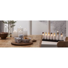 Julsaker och julpynt - Adventsljusstake med Luciatåg i trä