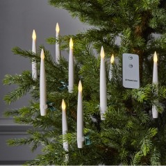 Julsaker och julpynt - Trådlös julgransbelysning med 10 LED-ljus och fjärrkontroll