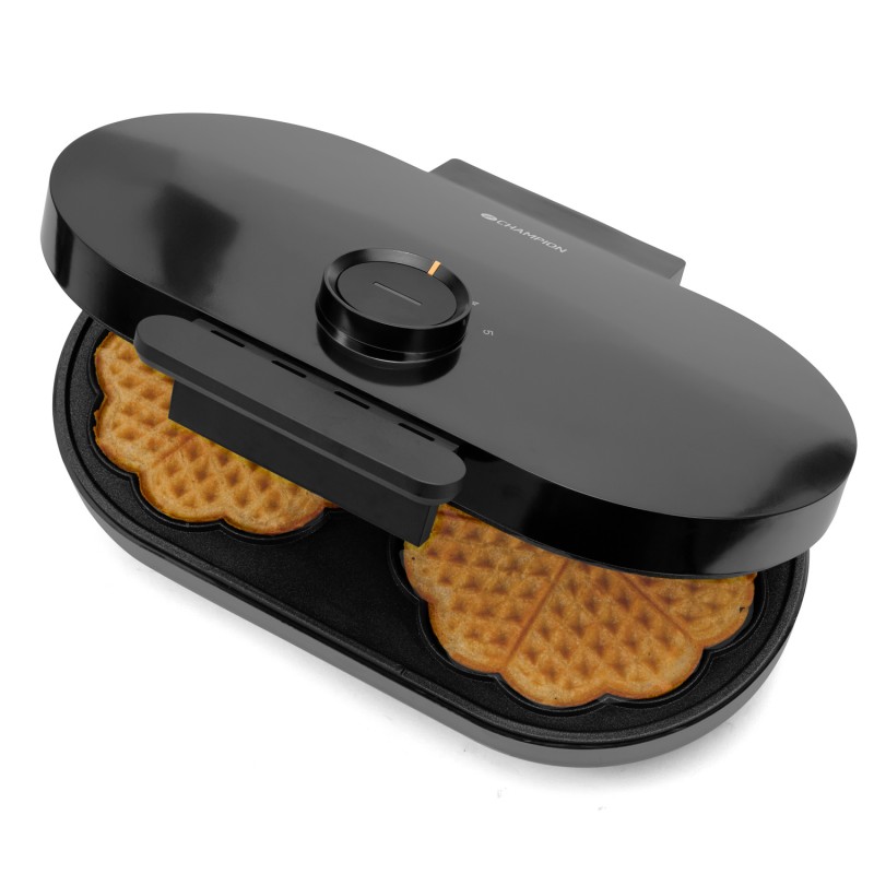 Waffle Iron - Champion dubbelt våffeljärn på 1600W