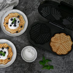 Waffle Iron - Champion dubbelt våffeljärn på 1600W