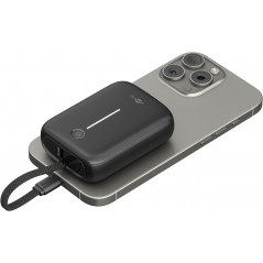 Portable Batteries - Goobay powerbank 10000 mAh 20W med inbyggd USB-C-kabel och 1x USB-C, 1x USB