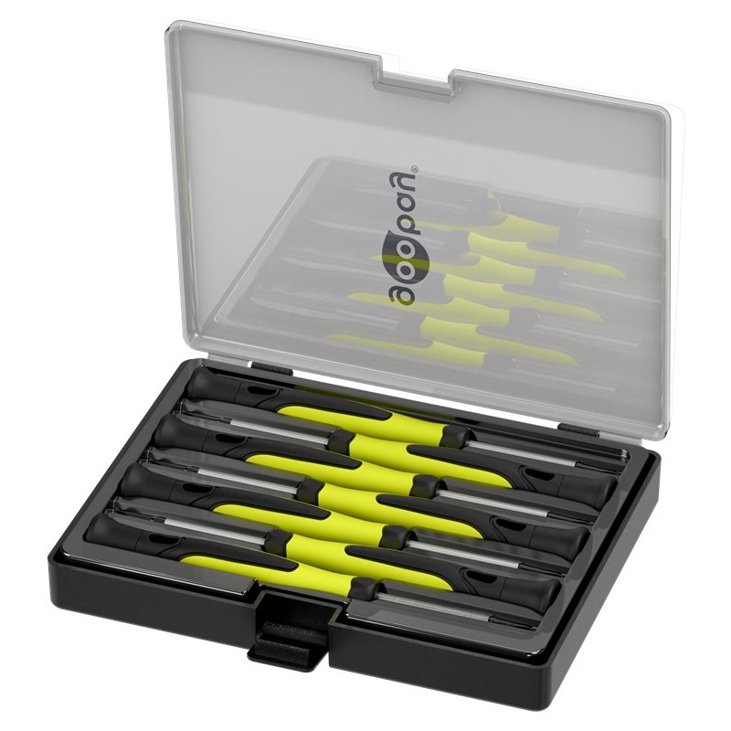 Screwdriver & kit - Goobay set med 7 precisionsskruvmejslar