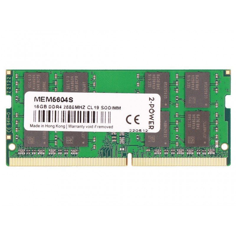 RAM-memories - 2Power 16GB RAM-minne DDR4 SO-DIMM (2666MHz) till laptop