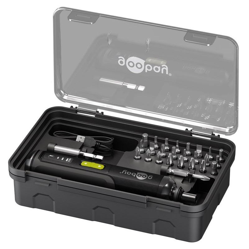 Drilling machine & Screw driver - Goobay batteridriven skruvdragare med 24 bits