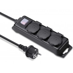 Andersson grenuttag med 3 uttag för utomhusbruk IP44