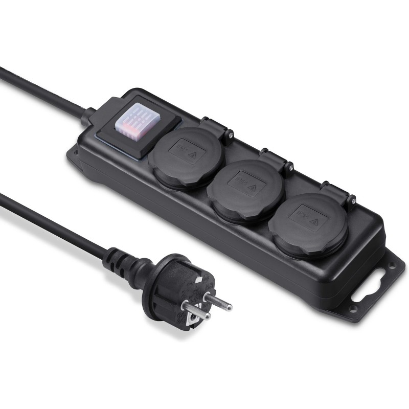 Junction box - Andersson grenuttag med 3 uttag för utomhusbruk IP44