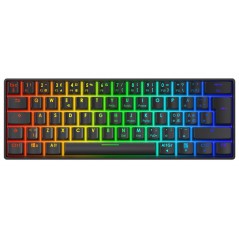 Deltaco superkompakt 60% mekaniskt gamingtangentbord med RGB-belysning
