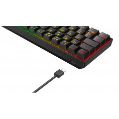 Backlit Gaming Keyboards - Deltaco superkompakt 60% mekaniskt gamingtangentbord med RGB-belysning