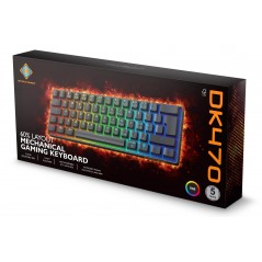 Backlit Gaming Keyboards - Deltaco superkompakt 60% mekaniskt gamingtangentbord med RGB-belysning