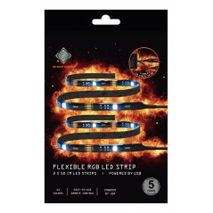 Components - Deltaco Gaming LED-list med 12 färgers belysning 2st x 50 cm