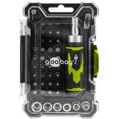 Goobay skruvmejselset och bitsset med 43 delar