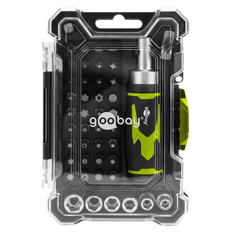 Screwdriver & kit - Goobay skruvmejselset och bitsset med 43 delar