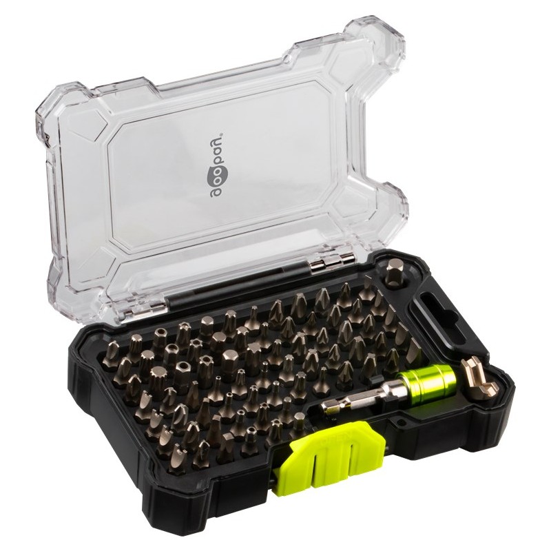 Screwdriver & kit - Goobay bitsset med 72 delar