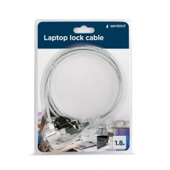 Safety - Gembird vajerlås till laptop med 1.8 meters vajer