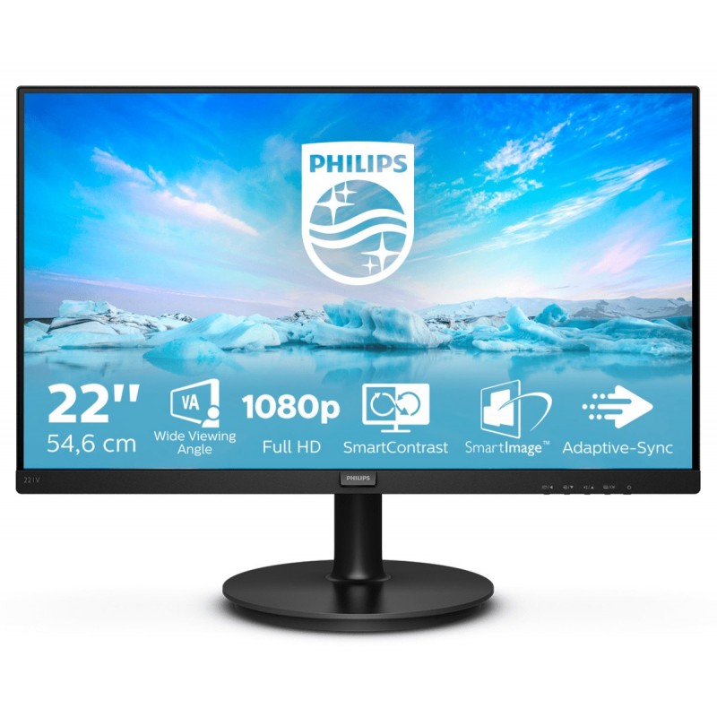Computer monitor 15" to 24" - Philips 22-tums Full HD LED-skärm med VA-panel