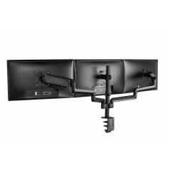 VESA mount for monitor - Gembird justerbart skrivbordsfäste VESA för tre datorskärmar 17-27"