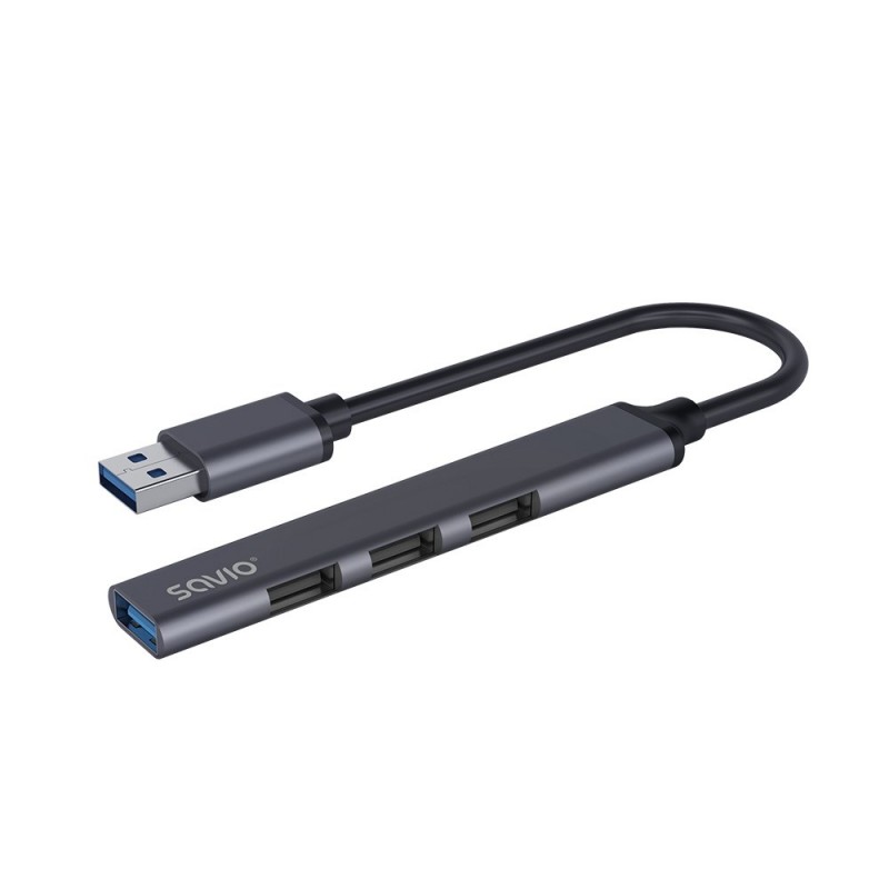 USB hub - Savio USB-hubb med 1x USB 3.0 och 3x USB 2.0