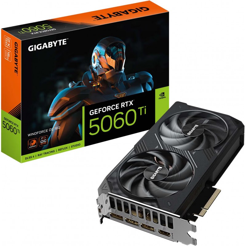Graphic Cards - Gigabyte NVIDIA GeForce RTX 5060 Ti Windforce OC 16GB grafikkort