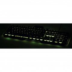 Backlit Gaming Keyboards - Urage gamingtangentbord i metall med RGB-bakgrundsbelysning