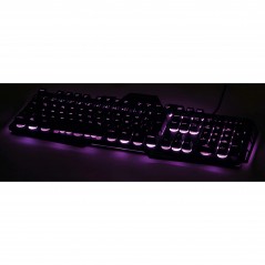 Backlit Gaming Keyboards - Urage gamingtangentbord i metall med RGB-bakgrundsbelysning