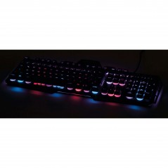 Backlit Gaming Keyboards - Urage gamingtangentbord i metall med RGB-bakgrundsbelysning