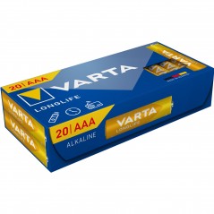 Varta Longlife alkaliskt batteri 20-pack AAA-batterier LR03