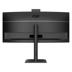 Computer monitor 25" or larger - AOC CU34E4CW 34" Välvd ultrabred skärm med USB-C PD 90W KVM-switch och webcam