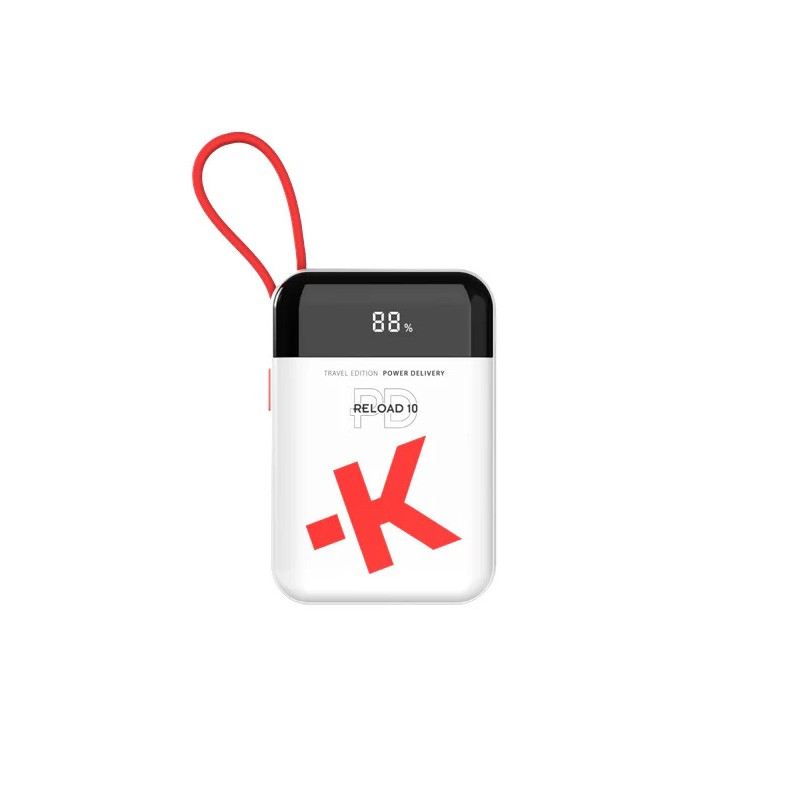 Portable Batteries - Skross powerbank 10 000 mAh 20W PD med inbyggd USB-C-kabel