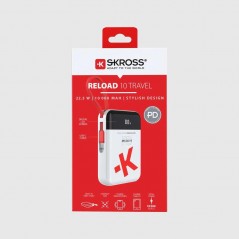 Portable Batteries - Skross powerbank 10 000 mAh 20W PD med inbyggd USB-C-kabel