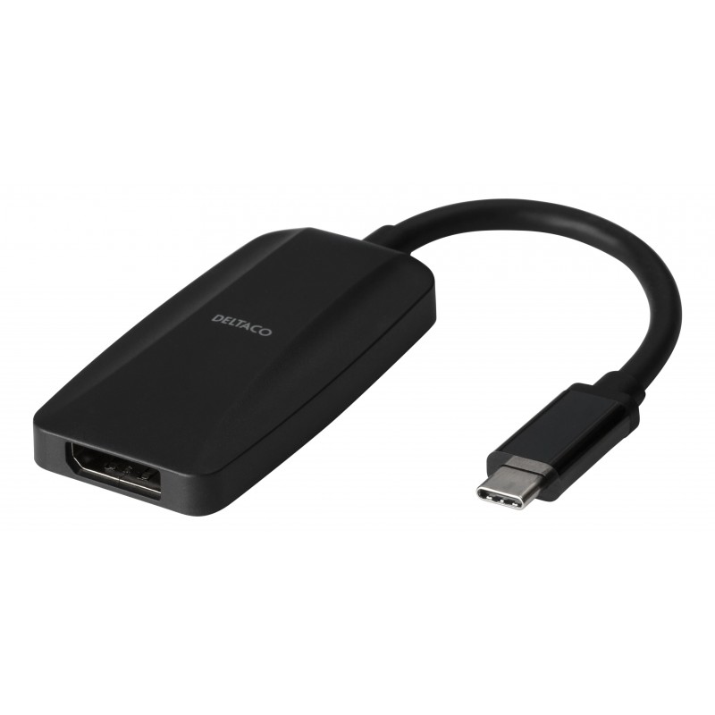Computer monitor accessories - Deltaco USB-C till DisplayPort-adapter med stöd för 8K i 30 Hz