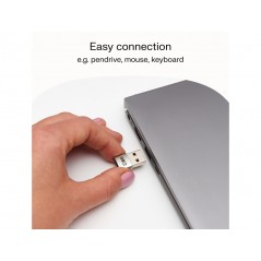 Data cable and adapter - GreenCell USB till USB-C-adapter i nanoformat