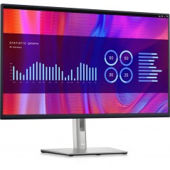 Used computer monitors - Dell P3223DE 32" 2560 x 1440 LED-skärm med IPS-panel och USB-C 90W (beg med större repor)