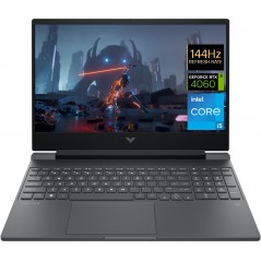 Laptop with 14 and 15.6 inch screen - HP Victus Gaming 15-fa1011nf 15.6" 144 Hz FHD i5-12500H 16GB 512GB RTX 4060 8GB W11 (Franskt TGB)