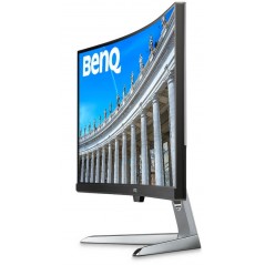Used computer monitors - BenQ 35" välvd skärm 3440x1440 100 Hz med USB-C och HDR (beg)