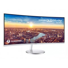 Samsung 34" välvd skärm 3440x1440 Quantum Dot med Thunderbolt 85W PD (beg med repor på foten)
