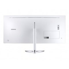 Used computer monitors - Samsung 34" välvd skärm 3440x1440 Quantum Dot med Thunderbolt 85W PD (beg med repor på foten)