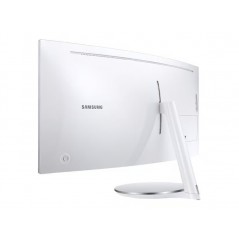 Used computer monitors - Samsung 34" välvd skärm 3440x1440 Quantum Dot med Thunderbolt 85W PD (beg med repor på foten)