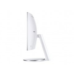 Used computer monitors - Samsung 34" välvd skärm 3440x1440 Quantum Dot med Thunderbolt 85W PD (beg med repor på foten)
