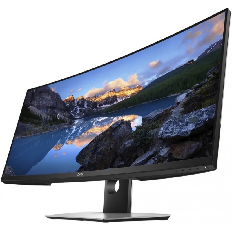 Used computer monitors - Dell P3418HW 34" välvd ergonomisk IPS-skärm 2560 x 1080 DP/HDMI/MDP (beg)