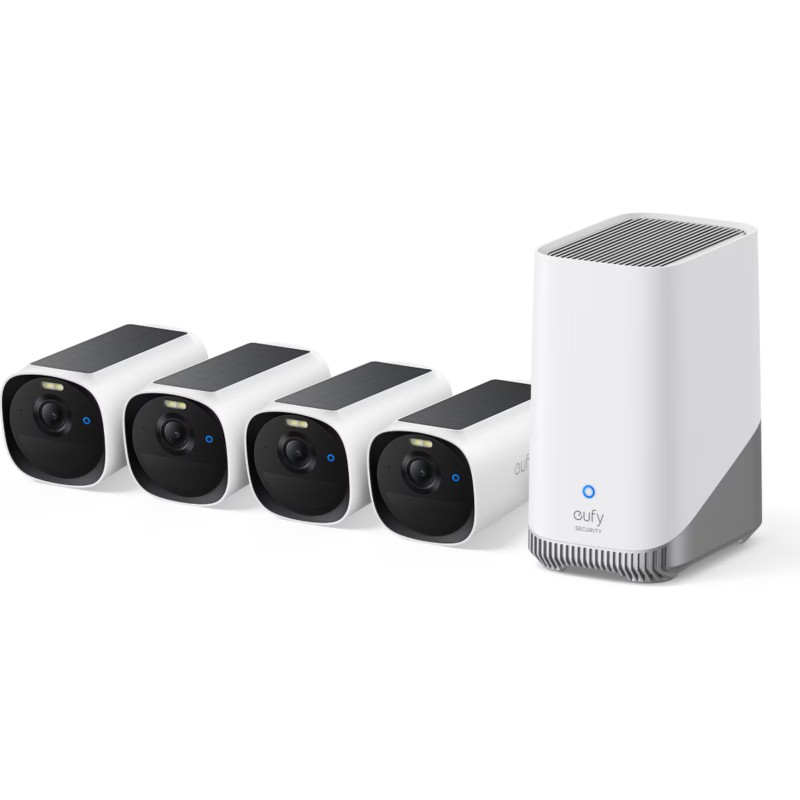 Digital Videocamera - Eufy EufyCam 4 stycken E40 säkerhetskameror samt HomeBase S380