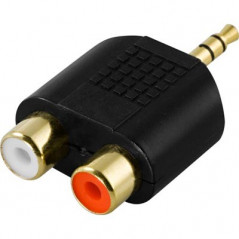 2 x RCA till 3.5 mm-adapter