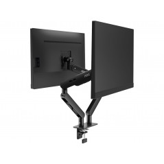 VESA mount for monitor - AOC dubbel monitorarm med skrivbordsfäste för två skärmar 17-34" (max 9 kg/st)