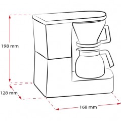 Coffee maker - Melitta Aromaboy superkompakt kaffebryggare för 1-2 koppar