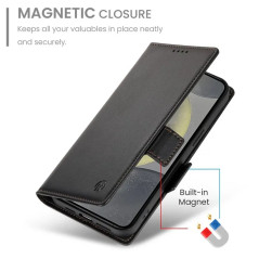 Samsung Galaxy - Plånboksfodral i konstläder till Samsung Galaxy S25